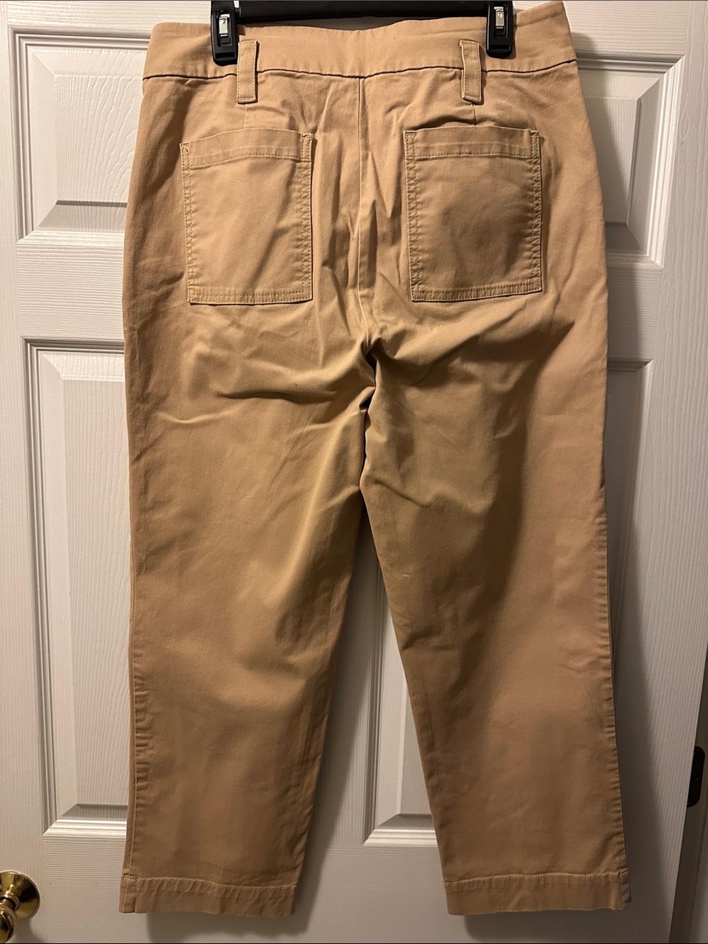 Women’s LOFT Tan Casual Crop/Ankle Pants - Classic Straight Fit - Size 12